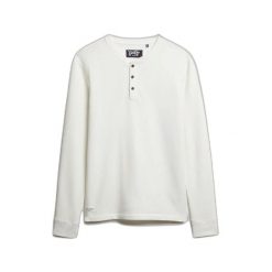 Koszulka z długim rękawem Superdry Merchant Grandad. Białe bluzki z długim rękawem męskie Superdry., xl, bez wzorów, eleganckie, bez kołnierzyka. Za 194.95 zł.