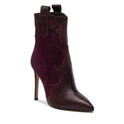Kowbojki Rage Age. Fioletowe botki damskie Rage Age, bez obcasa, na szpilce, bez zapięcia. Za 369.99 zł.