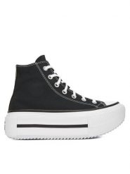 Converse Trampki Chuck Taylor All Star Lift Double Stack A12975C Czarny. Czarne trampki i tenisówki damskie Converse, bez wzorów, z materiału, retro, bez zapięcia. Za 319.99 zł.