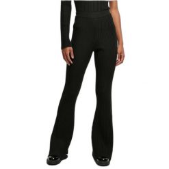 Legging damski flared chubby Urban Classics. Czarne legginsy damskie Urban Classics, bez wzorów. Za 275.00 zł.