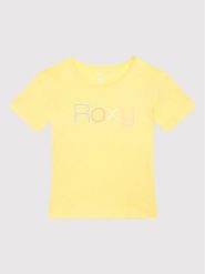 Roxy T-Shirt Short Sleeve ERGZT03845 Żółty Regular Fit. Żółte t-shirty i topy dla dziewczynek Roxy, bez wzorów, z bawełny, bez ramiączek. Za 69.99 zł.