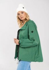 Lekka kurtka damska, oversize, J-FRESH. Zielone kurtki sportowe damskie Volcano, na wiosnę, s, bez wzorów, z bawełny, bez kaptura. Za 259.99 zł.