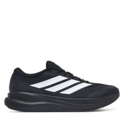 Buty do biegania adidas. Czarne buty sportowe męskie Adidas, bez zapięcia, do biegania. Za 259.99 zł.
