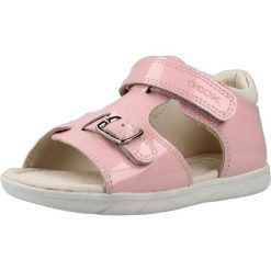 Sandały GEOX B SANDAL ALUL Rose. Czerwone sandały damskie Geox, bez wzorów, ze skóry, bez obcasa, bez zapięcia. Za 189.99 zł.