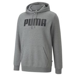 Bluza dresowa męska Puma ESS FL. Szare bluzy męskie Puma, m, bez wzorów, z dresówki, bez kaptura. Za 171.60 zł.