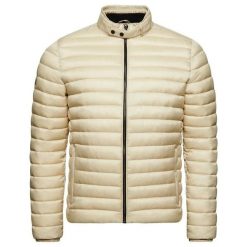 Krótka lekka kurtka Superdry. Brązowe kurtki męskie Superdry., na zimę, xl, z aplikacjami, z dzianiny, eleganckie, bez kaptura. Za 498.25 zł.
