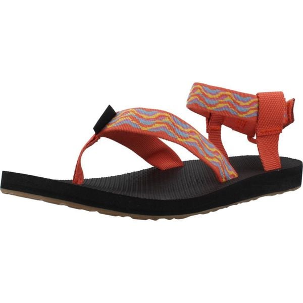 Sandały TEVA W ORIGINAL REVIV Pomarańczowy. Brązowe obuwie sportowe damskie Teva, bez wzorów, z tkaniny, bez obcasa, bez zapięcia. Za 229.99 zł.