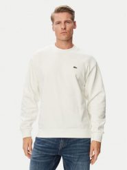 Lacoste Bluza SH8868 Kremowy Regular Fit. Białe bluzy męskie Lacoste, m, bez wzorów, z bawełny, bez kaptura. Za 579.99 zł.