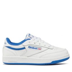 Sneakersy Reebok. Białe trampki i tenisówki chłopięce Reebok, bez wzorów, bez zapięcia. Za 169.99 zł.