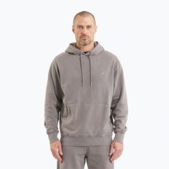 Bluza męska Pitbull Lancaster 2 Hooded Sweatshirt. Szare bluzy sportowe męskie PITBULL, l, bez wzorów, z bawełny, bez kaptura, na fitness i siłownię. Za 199.99 zł.