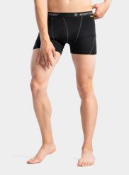 Bokserki termoaktywne męskie Sensor Merino Active Boxers. Czarne bielizna termoaktywna męska Sensor, m, bez wzorów, z materiału. Za 124.60 zł.