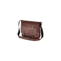 Brązowa casual torba męska na ramię Solier S12. Brązowe torby na ramię męskie Solier, w paski, ze skóry ekologicznej. Za 139.00 zł.