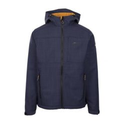 Trespass Piber- Męska kurtka Softshell Tp-75 Granatowa Marl. Niebieskie kurtki męskie Trespass, m, z aplikacjami, z gumy, sportowe, bez kaptura. Za 400.99 zł.