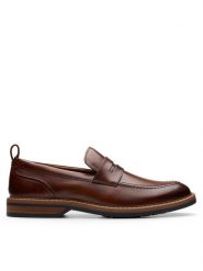 Clarks Lordsy Aldwin Step 26178430 Brązowy. Brązowe mokasyny męskie Clarks, ze skóry. Za 399.99 zł.