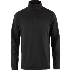 Bluza polarowa męska Fjallraven Abisko Lite Fleece Half Zip. Czarne bluzy męskie Fjällräven, m, bez wzorów, z polaru, bez kaptura. Za 445.99 zł.