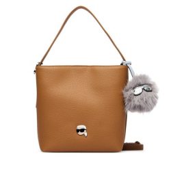 Torebka KARL LAGERFELD. Brązowe torebki do ręki damskie KARL LAGERFELD, bez wzorów, klasyczne, bez dodatków. Za 849.99 zł.
