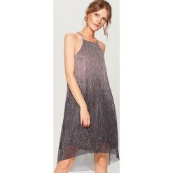Sukienka mini z efektem ombre - Jasny szar. Szare sukienki damskie Mohito. W wyprzedaży za 79.99 zł.
