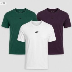 T-SHIRT MĘSKI 4F KOMPLET KOSZULEK 3 SZT KOLEKCJA LIMITOWANA M3947 SS26. T-shirty męskie 4f, m, bez wzorów, z bawełny, sportowe, bez kołnierzyka. Za 182.98 zł.