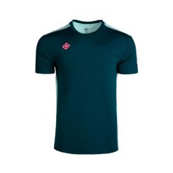 Koszulka techniczna z krótkim rękawem Oklahoma – lekka, oddychająca i szybkoschn. Zielone koszulki sportowe męskie IZAS, bez wzorów, z nylonu, bez kołnierzyka, bez ramiączek, na fitness i siłownię. Za 182.57 zł.