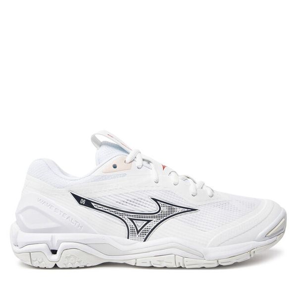 Buty halowe Mizuno. Białe obuwie sportowe damskie Mizuno, bez wzorów, mizuno wave. Za 464.99 zł.