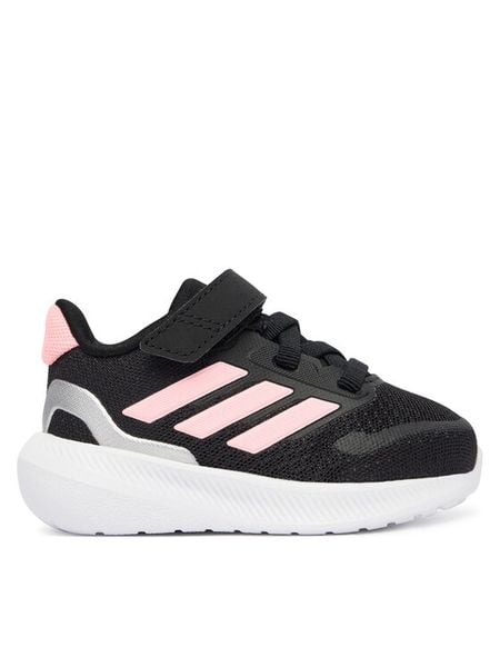 Adidas Sneakersy Runfalcon 5 JQ4882 Czarny. Czarne buty sportowe dziewczęce Adidas, bez wzorów, z materiału, bez zapięcia. Za 149.99 zł.