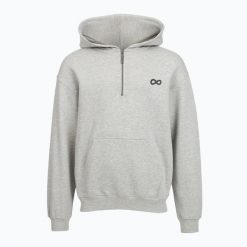Bluza męska PROSTO Hoodie Half Zip Big Log Infinity. Szare bluzy męskie Prosto., m, bez wzorów, z bawełny, bez kaptura. Za 279.99 zł.