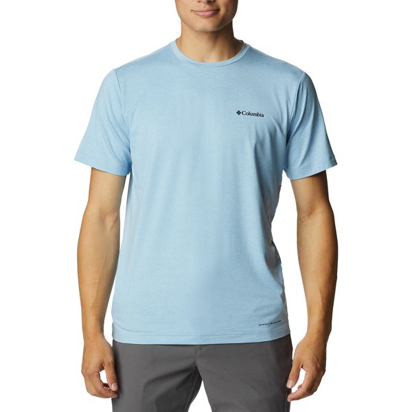 Koszulka trekkingowa męska Columbia Tech Trail Graphic. Brązowe koszulki sportowe męskie Columbia, m, bez wzorów, bez kołnierzyka, bez ramiączek, trekkingowe. W wyprzedaży za 135.00 zł.
