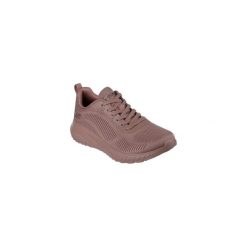 Buty do chodzenia damskie Skechers Bobs Squad Chaos Face Off. Brązowe obuwie sportowe damskie Skechers, bez wzorów, z materiału, trekkingowe, Skechers Sport. Za 259.99 zł.