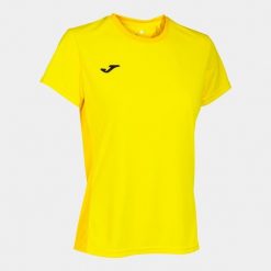 Koszulka do piłki nożnej damska Joma Winner II. Żółte koszulki sportowe damskie Joma, l, bez wzorów, sportowe, bez kołnierzyka. Za 141.99 zł.