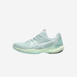 Buty tenisowe damskie ASICS Gel Solution Speed FF 3 na korty ziemne. Białe obuwie sportowe damskie Asics, bez wzorów, z kauczuku, tenisowe. Za 669.99 zł.