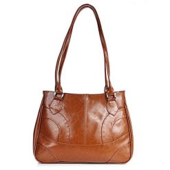 Torebka skórzana damska DAN-A T93 camel. Brązowe torebki do ręki damskie DAN-A, bez wzorów, ze skóry, bez dodatków. Za 349.99 zł.