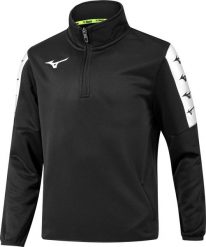 Bluza Mizuno Nara TT. Czarne bluzy męskie Mizuno, m, bez wzorów, z materiału, bez kaptura, na fitness i siłownię. Za 181.00 zł.