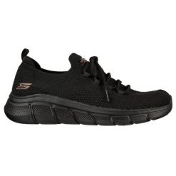 Buty Skechers Bobs B Flex - Color Connect 117121 Bbk czarne. Czarne obuwie sportowe damskie bez wzorów, z gumy, tenisowe. Za 531.42 zł.