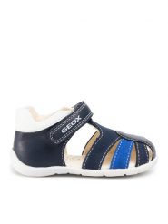 Geox Sandały B Elthan B. C B021PC 05410 C4226 Granatowy. Niebieskie sandały dziewczęce Geox, z materiału, bez zapięcia. Za 149.99 zł.