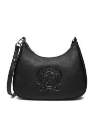 Beverly Hills Polo Club Torebka C-BHPC-L-011-08 Czarny. Czarne torebki do ręki damskie Beverly Hills Polo Club, bez wzorów, z materiału, bez dodatków. Za 159.99 zł.