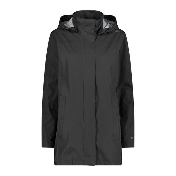 Płaszcz damski turystyczne CMP 39X6646. Czarne płaszcze damskie CMP, l, bez wzorów, z materiału, długie, z kapturem. Za 344.90 zł.