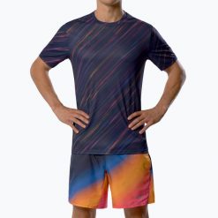 Koszulka do biegania męska Mizuno Summer Pack QD Tee. Niebieskie koszulki sportowe męskie Mizuno, m, bez wzorów, z materiału, bez kołnierzyka, bez ramiączek, do biegania. Za 83.99 zł.