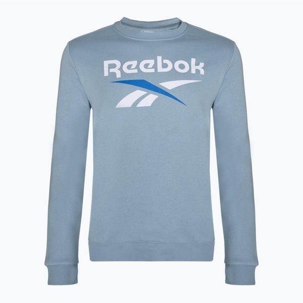 Bluza męska Reebok Identity Big Logo Fleece Crew. Niebieskie bluzy męskie Reebok, m, bez wzorów, bez kaptura. Za 129.99 zł.