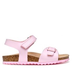 Sandały Geox. Czerwone sandały dziewczęce Geox, bez zapięcia. Za 219.99 zł.