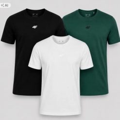 T-SHIRT MĘSKI 4F KOMPLET 3 SZTUKI KOLEKCJA LIMITOWANA M3947 SS26. T-shirty męskie 4f, m, bez wzorów, z bawełny, sportowe, bez kołnierzyka. Za 182.98 zł.