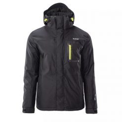 Kurtka męska ocieplana Hi-Tec Bicco II - czarna, Rozmiar XL. Czarne buty sportowe męskie Hi-tec, na zimę, l, bez wzorów, z nylonu, sportowe, bez kaptura. Za 339.99 zł.