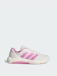 Adidas Buty na siłownię Dropset Base Training Shoes LA3871 Kremowy. Białe obuwie sportowe damskie Adidas, bez wzorów, z materiału, na fitness i siłownię. Za 222.99 zł.