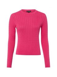 Franco Callegari Sweter z dzianiny Kobiety Bawełna wyrazisty róż, XL. Czerwone swetry damskie Franco Callegari, xl, bez wzorów, z bawełny, klasyczne, bez kołnierzyka, bez ramiączek, bez kaptura. Za 249.95 zł.