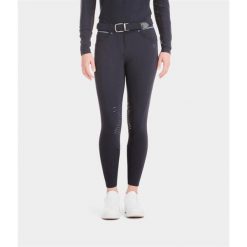 Damskie spodnie do jazdy konnej Horse Pilot X-Design. Czarne spodnie materiałowe damskie HORSE PILOT, bez wzorów, ze skóry. Za 820.95 zł.