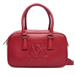 Torebka Armani Exchange. Czerwone torebki do ręki damskie Armani Exchange, bez wzorów, klasyczne, bez dodatków. Za 569.99 zł.