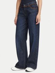 Guess Jeans Jeansy W6BA0Y D1793 Granatowy Wide Leg. Niebieskie jeansy damskie Guess Jeans. Za 439.99 zł.