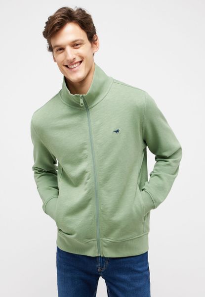 MĘSKA BLUZA MUSTANG Dillon Hedge Green 1015036 6336. Zielone bluzy męskie Mustang, m, bez wzorów, bez kaptura. Za 149.99 zł.