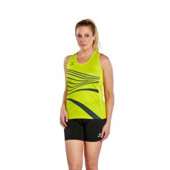 Damski tank top Erima Racing. Żółte koszulki sportowe damskie Erima, bez wzorów, sportowe, bez kołnierzyka. Za 164.50 zł.