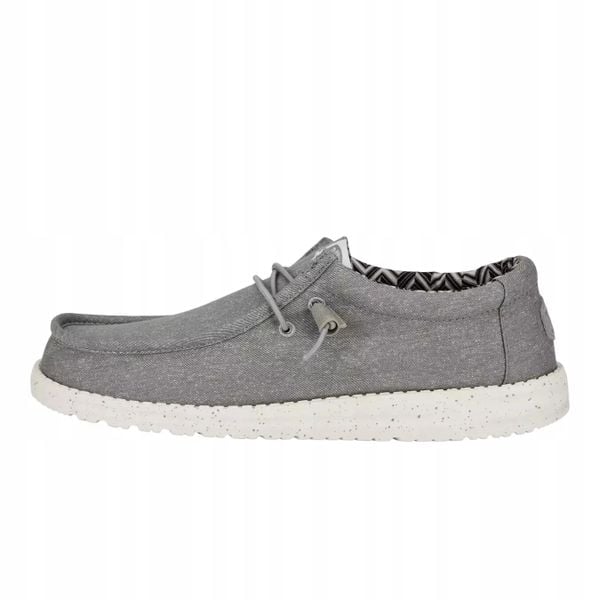 HeyDude Męskie Mokasyny Wally Stretch Canvas. Białe mokasyny męskie Hey dude, z materiału. Za 239.00 zł.