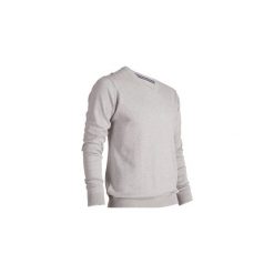 Sweter do golfa męski COMFOR'TEE SZARY MEL. Szare swetry przez głowę męskie INESIS, z golfem. Za 49.99 zł.